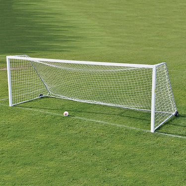 Soccer Goal - Classic Official Square Goal Package (8 ft.H x 24 ft.W x 4 ft.B x 10 ft.D) - NFHS, NCAA, FIFA Compliant